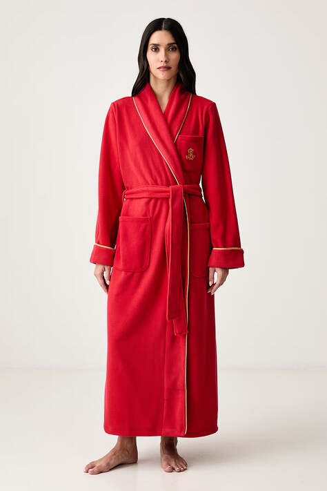 Lauren Ralph Lauren Szlafrok damski czerwony ILN52564