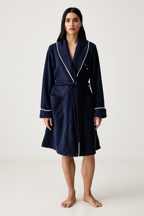 Lauren Ralph Lauren Szlafrok damski polarowy granatowy ILN42564