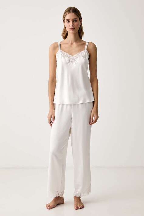 Lauren Ralph Lauren Piżama damska biała ILN91684