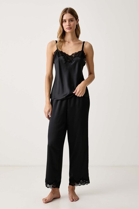 Lauren Ralph Lauren Piżama damska czarna ILN91684