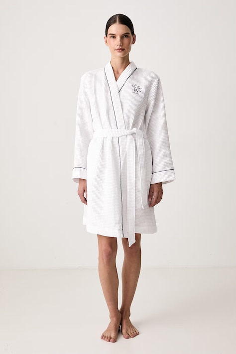 Lauren Ralph Lauren Szlafrok z bawełną biały ILN42547