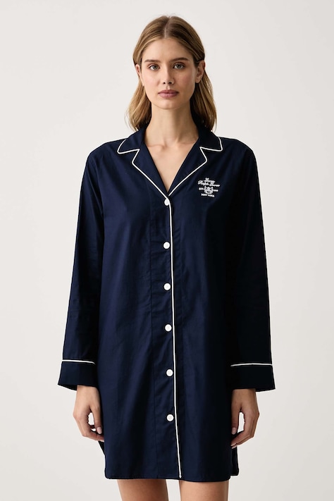 Lauren Ralph Lauren Koszula nocna damska bawełniana granatowa ILN32545