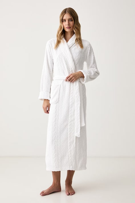 Lauren Ralph Lauren Szlafrok damski biały ILN52534