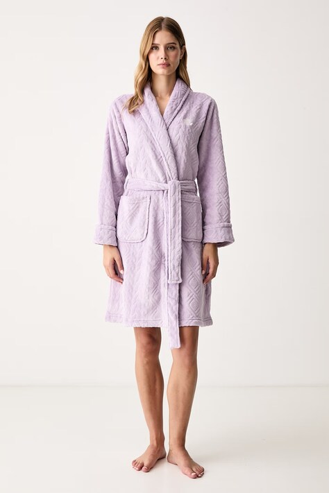 Lauren Ralph Lauren Szlafrok damski fioletowy ILN42534