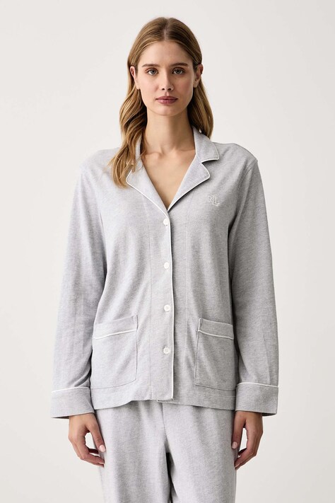 Lauren Ralph Lauren піжама жіноча бавовняна — AW26-BIDYZL, сірий — фото 3