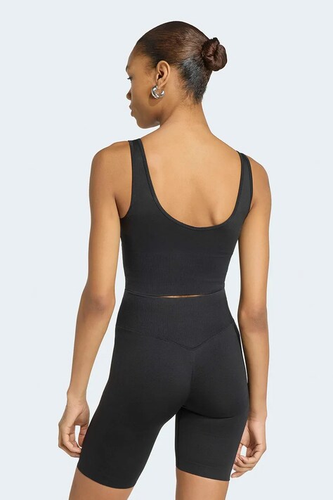 adidas Originals Biustonosz sportowy Essentials Seamless czarny KU9731