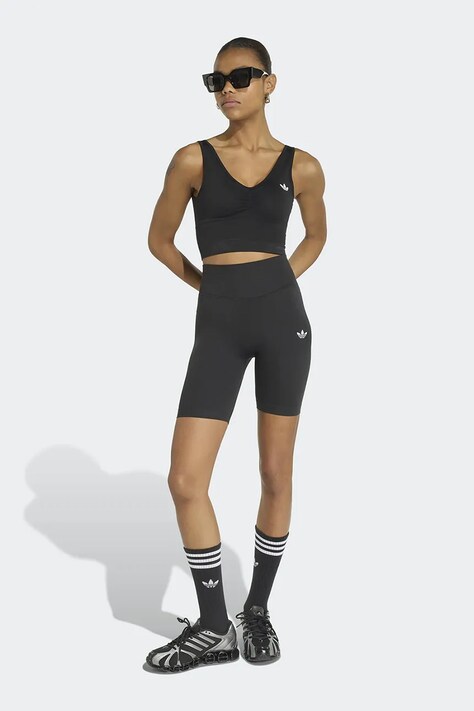 adidas Originals Biustonosz sportowy Essentials Seamless czarny KU9731