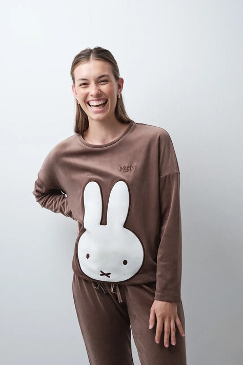 women'secret Dvodelna pižama ženska vijolična 3134086