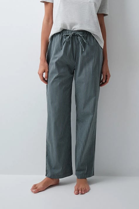 women'secret Spodnie piżamowe damskie bawełniane niebieskie 3704545