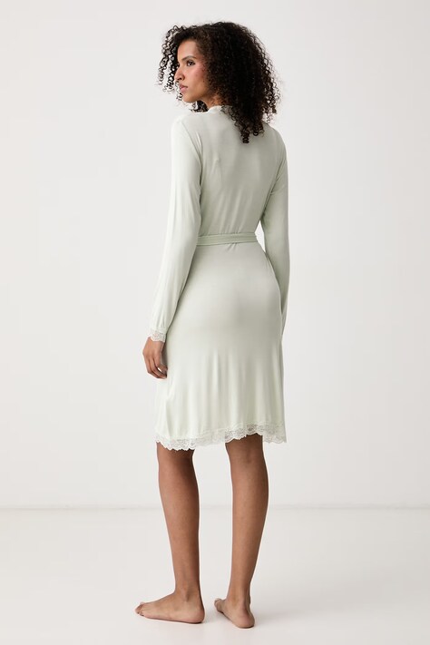 women'secret Halat de baie pentru femei cu vâscoză verde 4354031
