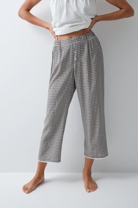 women'secret Spodnie piżamowe damskie z wiskozy szare 3704554