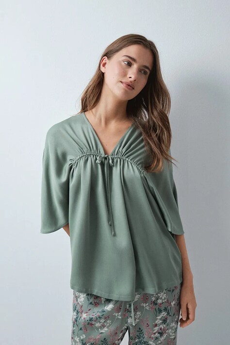 women'secret роздільна піжама жіноча віскозна — AW26-BIDZ49, зелений — фото 3