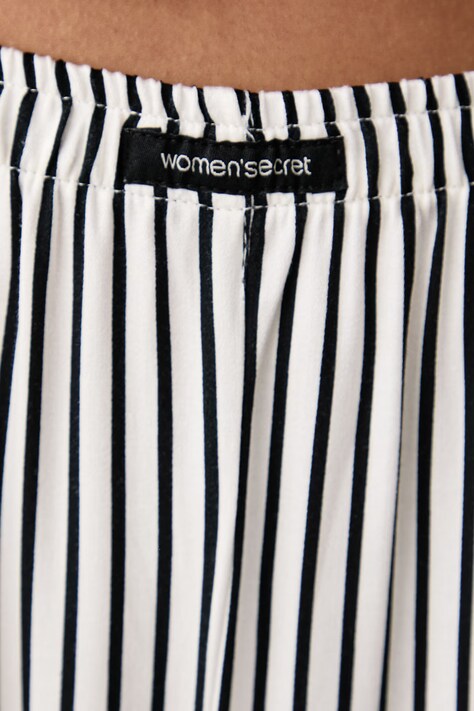 women'secret Piżama dwuczęściowa damska z wiskozy beżowa 2544858