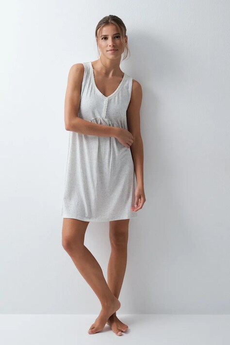 women'secret Koszula nocna damska szara 4364653
