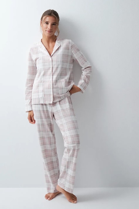 women'secret Piżama damska bawełniana beżowa 3594743