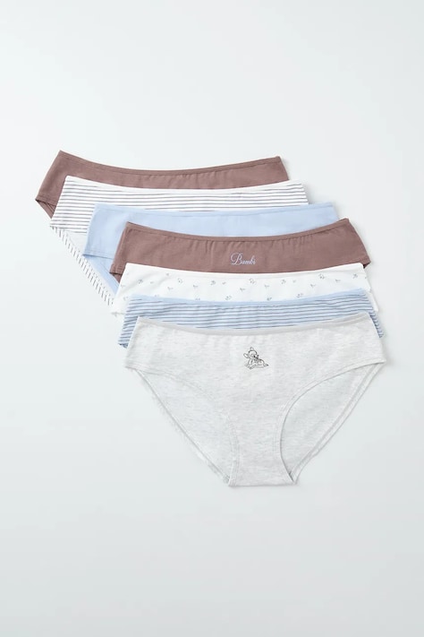women'secret Figi damskie bawełniane z elastanem 7-pack multicolor 4934599