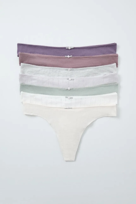 women'secret Figi damskie bawełniane z elastanem 7-pack multicolor 4934586