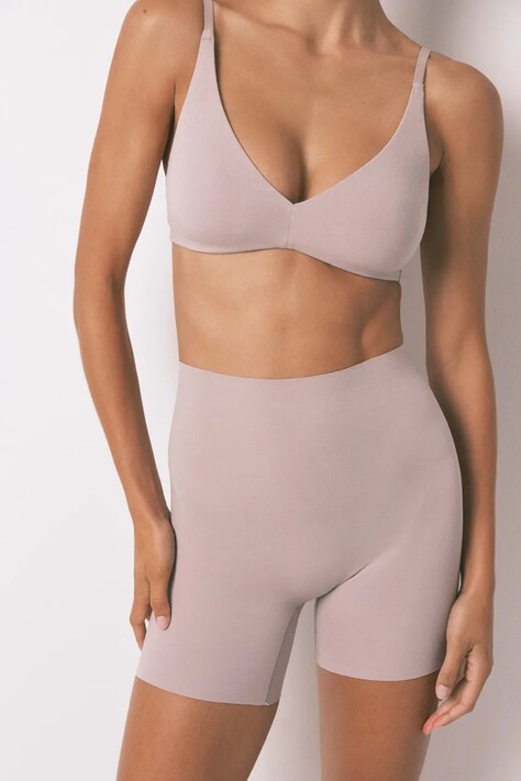 women'secret Bokserki dopasowane damskie z bawełną fioletowe 5691565