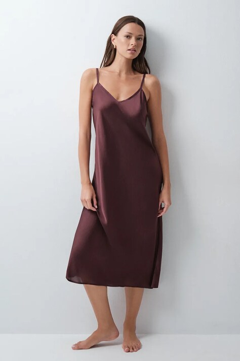 women'secret Nočná košieľka dámska burgundská 4364669