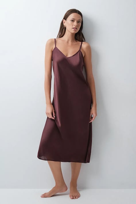 women'secret Nočná košieľka dámska burgundská 4364669