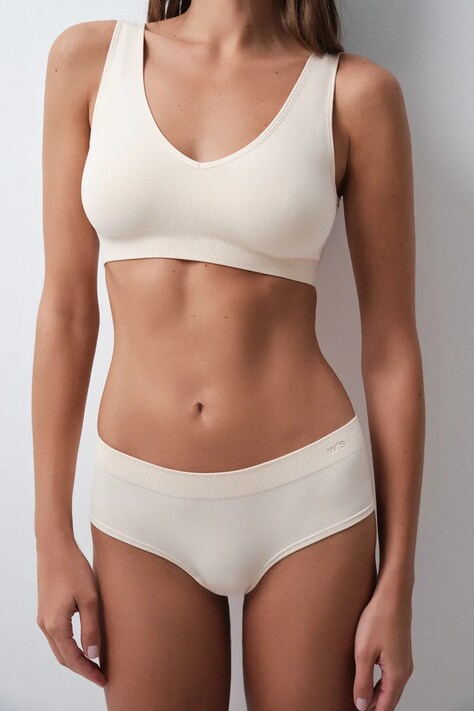 women'secret Figi damskie beżowe 4214253