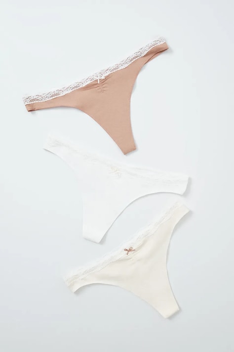 women'secret Chiloți g-string pentru femei cu bumbac multicolor 4934589