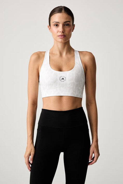 adidas by Stella McCartney biustonosz sportowy beżowy KR6177