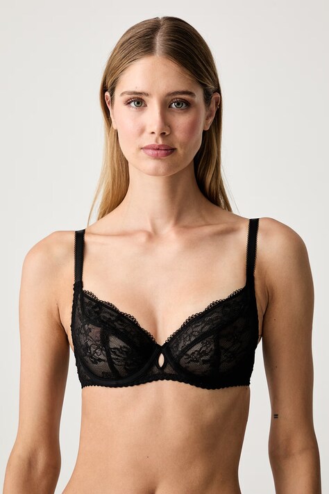 Chantelle бюстгальтер plunge из кружева Kiss чёрный C1AMM0
