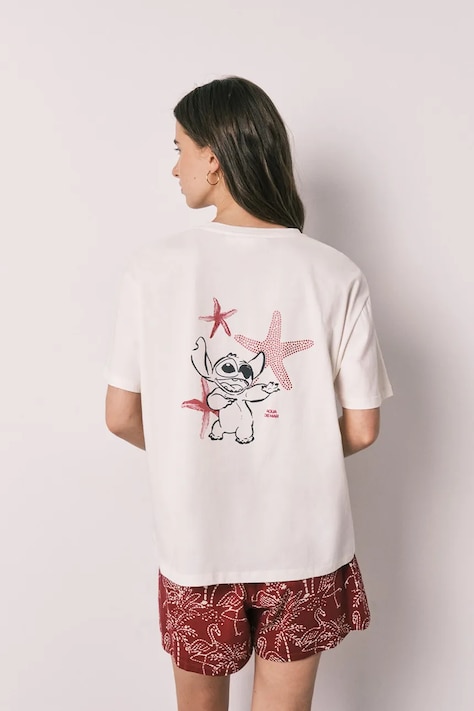 women'secret piżama damska bawełniana beżowa 3134029