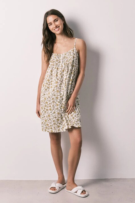 women'secret koszula nocna damska bawełniana zielona 4364642