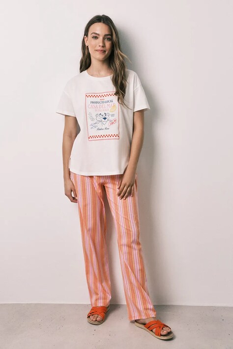 women'secret piżama damska bawełniana różowa 3134038