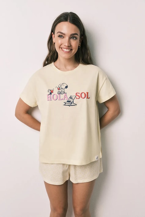 women'secret piżama damska bawełniana biała 3134045