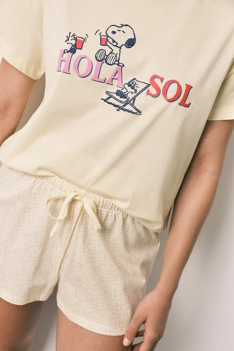 women'secret піжама жіноча бавовняна — AW26-BIDZDM, жовтий — фото 4