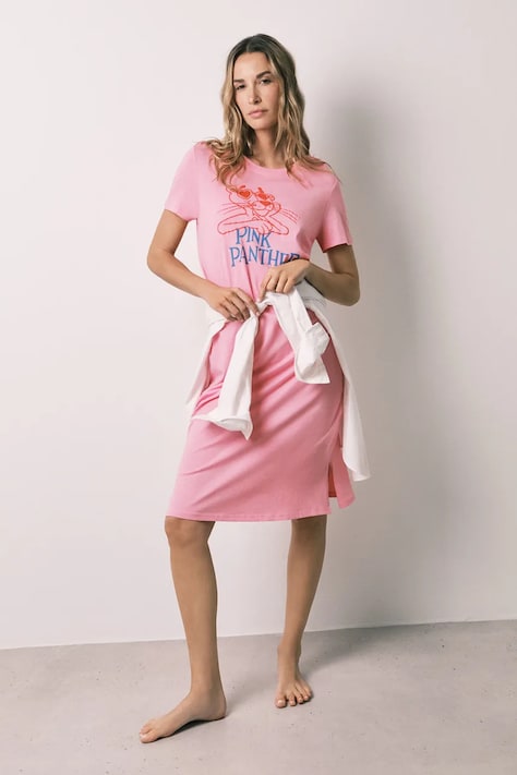 women'secret koszula nocna damska bawełniana różowa 4444823