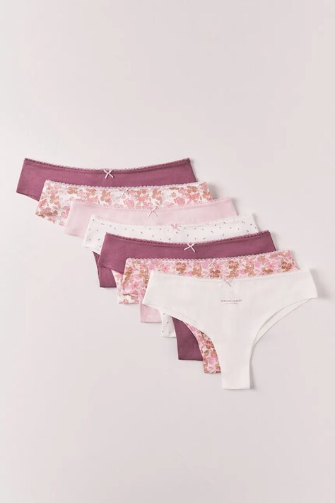 women'secret figi damskie z bawełną 7-pack multicolor 4934522