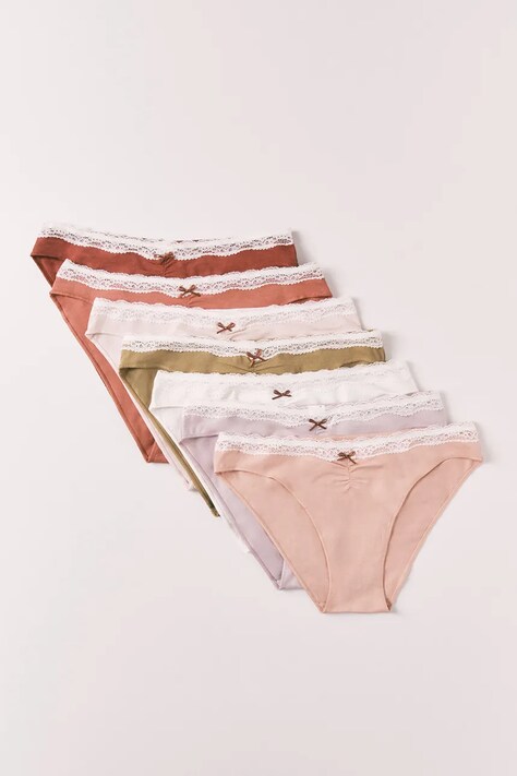 women'secret figi damskie z bawełną 7-pack multicolor 4934525