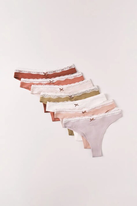 women'secret brazyliany damskie z bawełną 7-pack multicolor 4934526