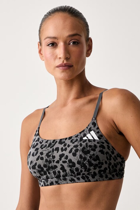 adidas Performance sportovní podprsenka Optime Essentials šedá KS6214