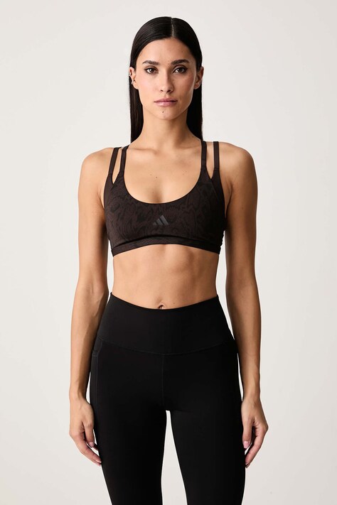 adidas Performance Športni nedrček Optime Workout rjav KG4723