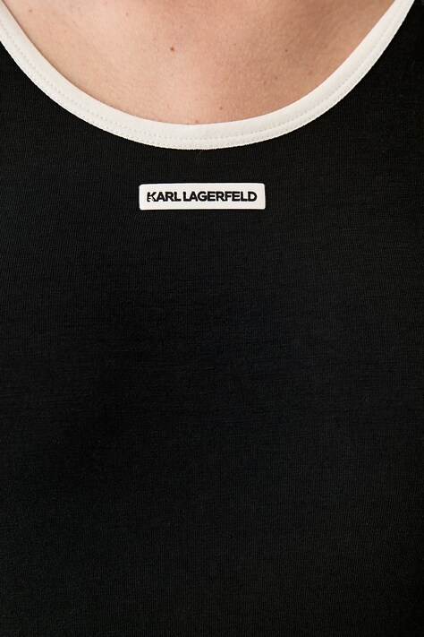 Karl Lagerfeld боді жіноче з ліоцелем — AW26-BIDZLI, чорний — фото 6