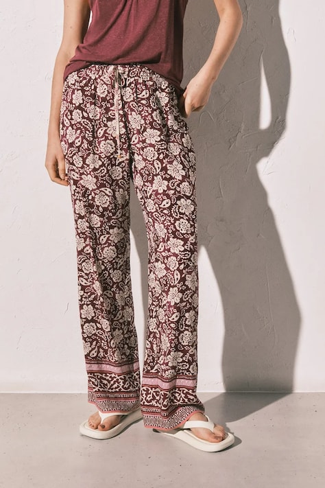women'secret spodnji del pižame ženski viskozen bordo 5543719