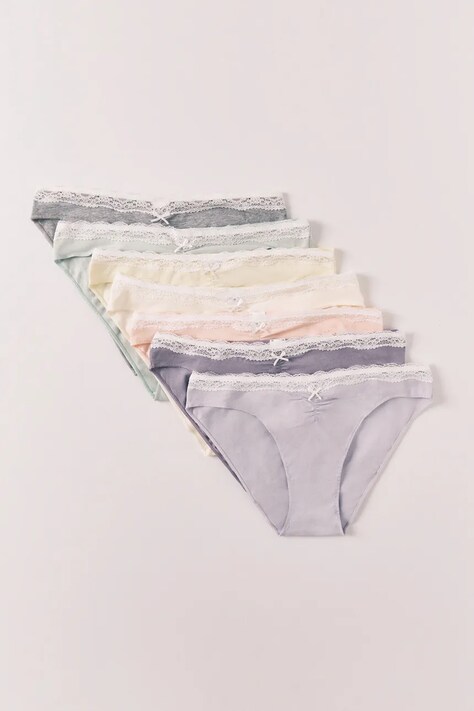 women'secret figi damskie z bawełną 7-pack multicolor 4933678