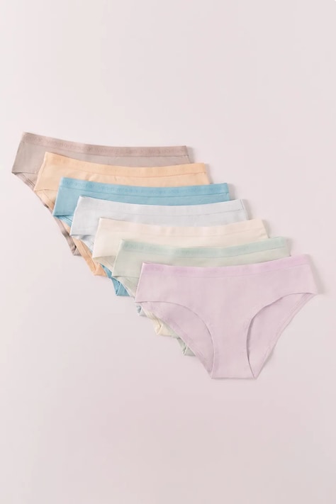 women'secret figi damskie bawełniane z elastanem 7-pack multicolor 4933679