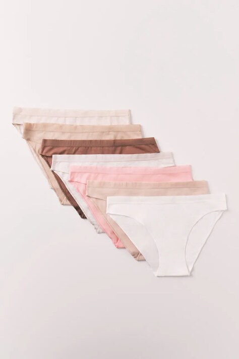 women'secret figi damskie bawełniane z elastanem 7-pack multicolor 4933687