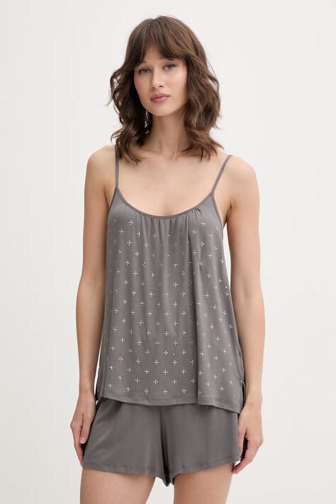 women'secret piżama dwuczęściowa damska szara 3593057
