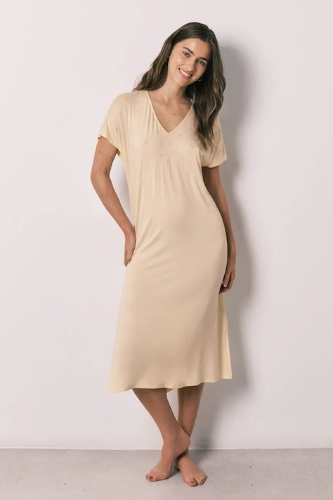 women'secret spavaćica za žene s viskozom zlatna 4363637