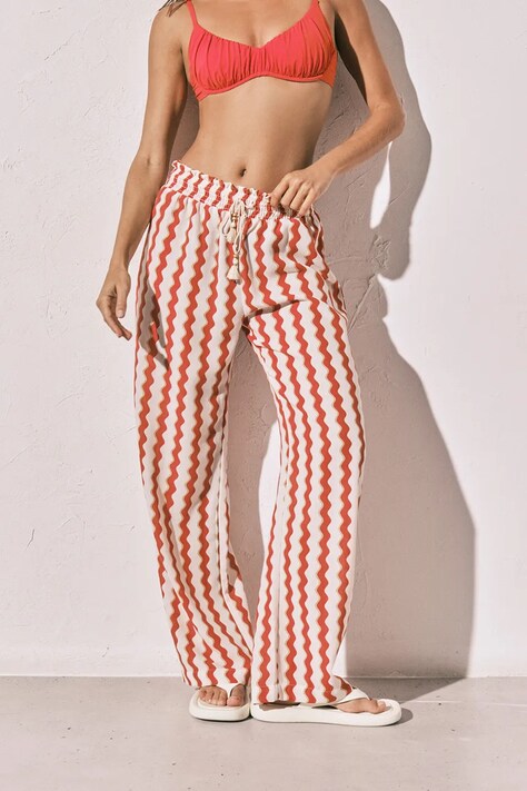women'secret spodnie piżamowe damskie czerwone 3703243