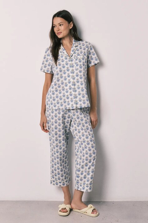 women'secret piżama damska bawełniana niebieska 3593078