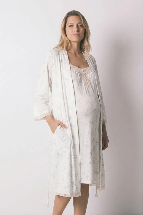women'secret szlafrok damski z modalem beżowy 2173142