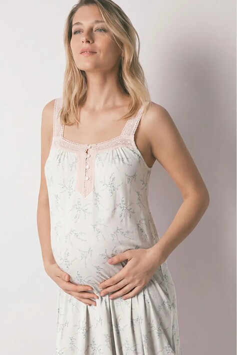 women'secret camicia da notte da donna con modal beige 3633454